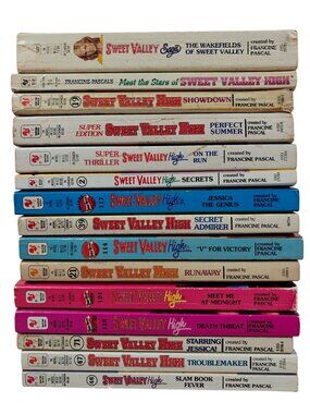 Sweet Valley High Series Lot Of 15 Paperback Books Francine Pascal Vintage YA